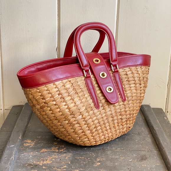 Coach Legacy straw bag large “Lily” - Picture 4 of 7